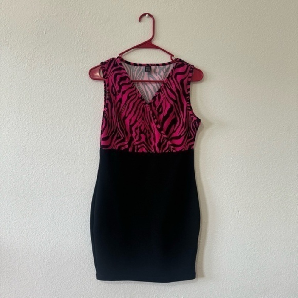 Pink Zebra A-Line Dress